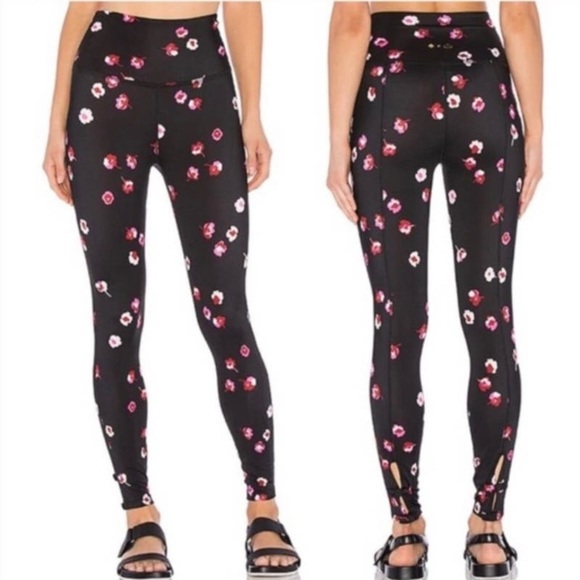 Beyond Yoga x Kate Spade Falling Floral High Waist Bow Detail Leggings - Picture 4 of 11